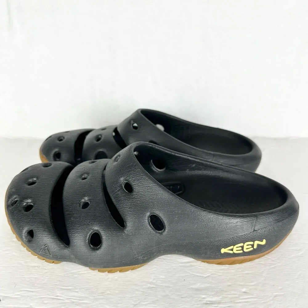 Keen Yogui Clog Slide Men's 8 Women's 10 Black Outdoor Lightweight
